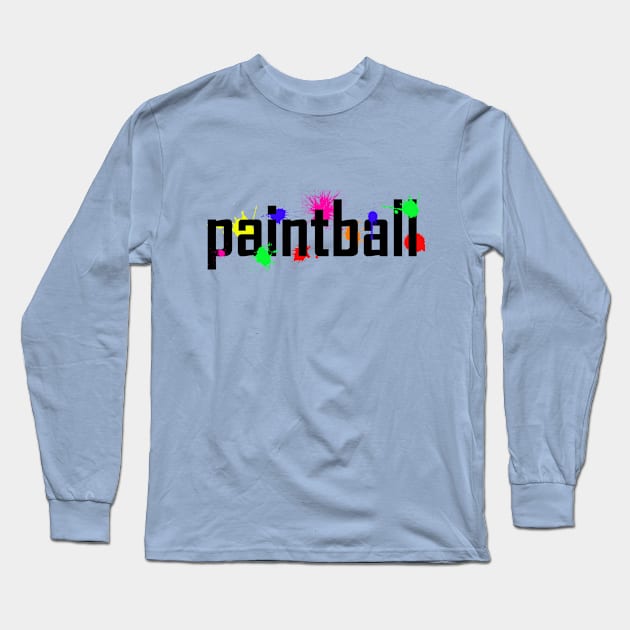 Paintball Splatter Long Sleeve T-Shirt by MsFluffy_Unicorn